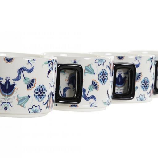 SET TAZAS CAFÉ - TONOS AZULES FLORES  [2]