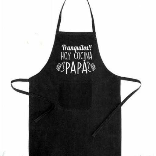 Delantal Hoy Cocina Papá