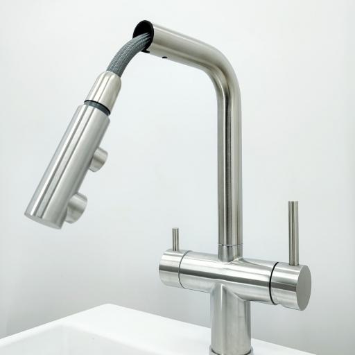 403689INOX Monomando Cocina  Osmosis  Extraible Inox