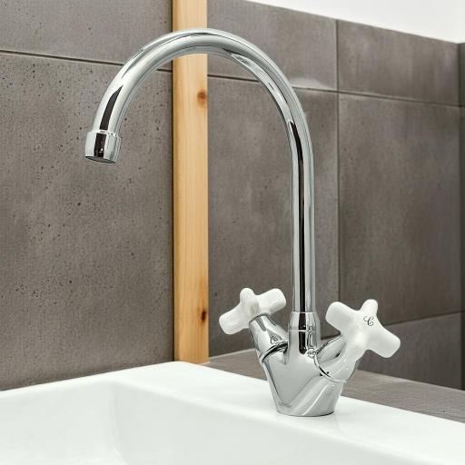 123607110 Monoblock Cocina/Lavabo Cromo
