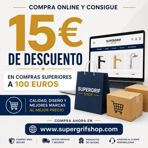15 EUROS DE DESCUENTO EN SU PROXIMA COMPRA