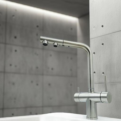 403689INOX Monomando Cocina  Osmosis  Extraible Inox