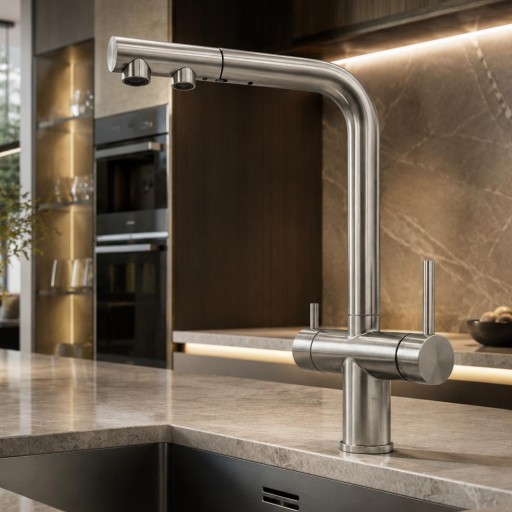 403689INOX Monomando Cocina  Osmosis  Extraible Inox