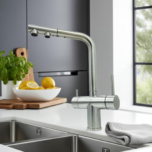403689INOX Monomando Cocina  Osmosis  Extraible Inox
