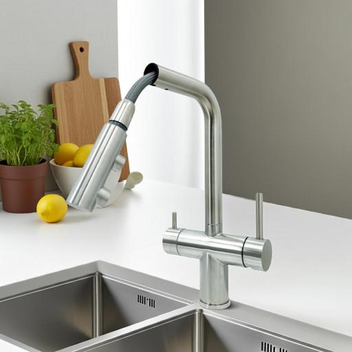 403689INOX Monomando Cocina  Osmosis  Extraible Inox [1]