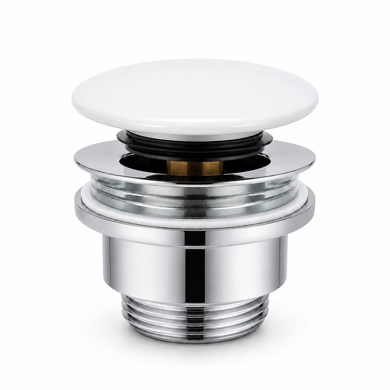 600579C310 Válvula Push Tapon Cerámica Blanca brillo