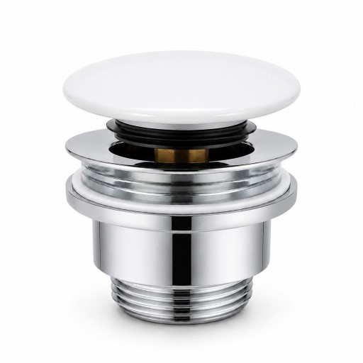 600579C310 Válvula Push Tapon Cerámica Blanca brillo