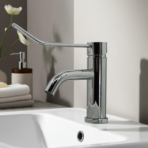 501106110 Grifo Monomando Gerontológico de Lavabo Cromado – Palanca Larga PMR [4]