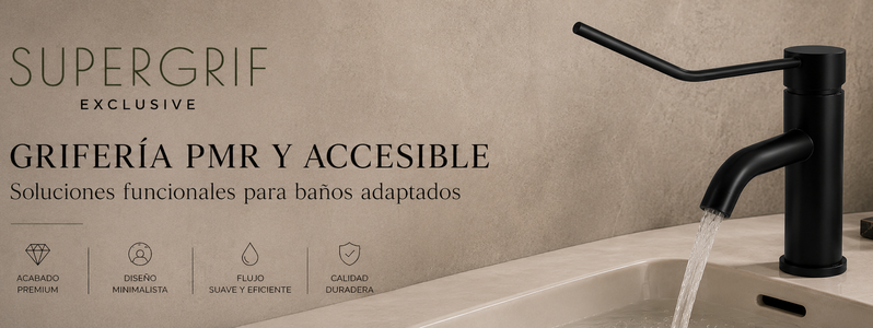 Grifos gerontológicos: accesibilidad, diseño y funcionalidad para baños adaptados