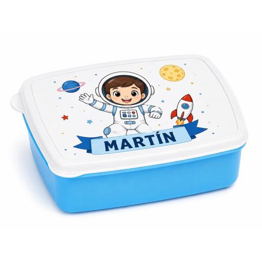 Fiambrera infantil personalizada para merienda | Azul o rosa [1]
