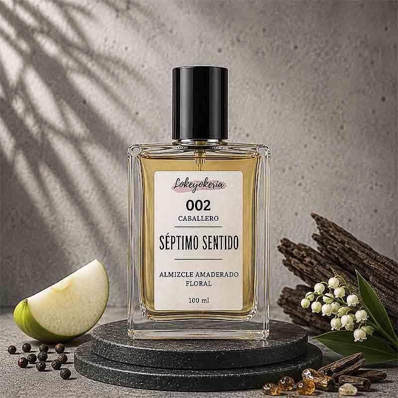 002 SÉPTIMO SENTIDO | Perfume Equivalencia Hombre · Almizcle Amaderado Floral