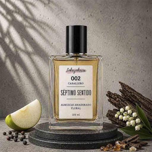 002 SÉPTIMO SENTIDO | Perfume Equivalencia Hombre · Almizcle Amaderado Floral