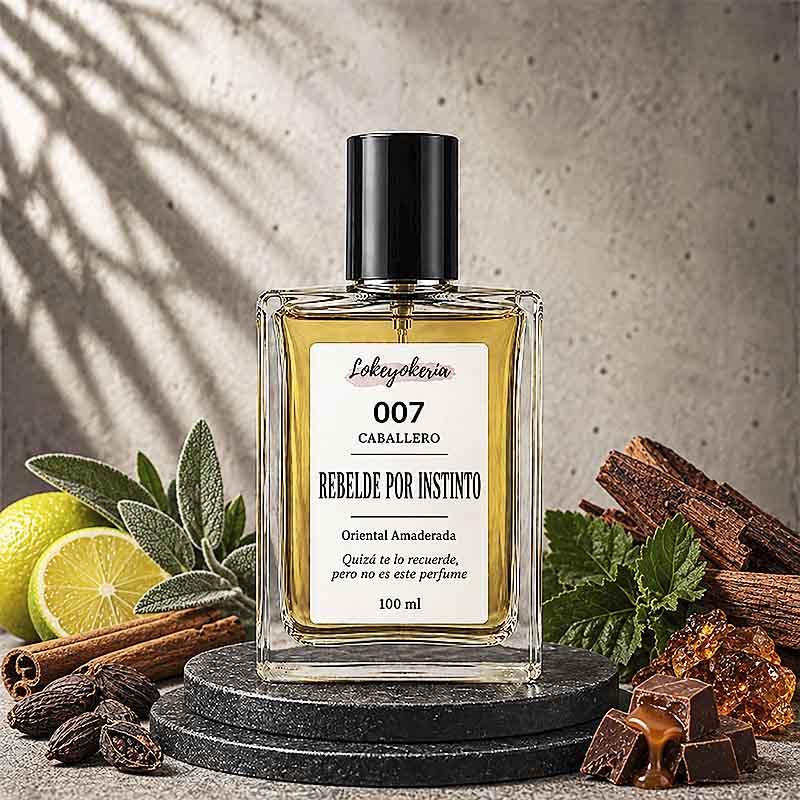 007 REBELDE POR INSTINTO Perfume Equivalencia Hombre | Oriental Amaderada