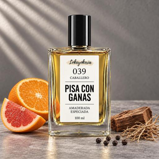 039 PISA CON GANAS de Lokeyokeria, perfume de equivalencia para hombre Amaderada Especiada [0]