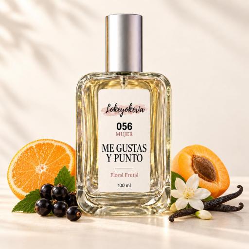 056 Me Gustas y Punto de Lokeyokeria, frasco de 100 ml con grosellas, cítricos, albaricoque, flores y vainilla [0]