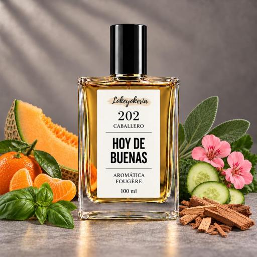 202 HOY DE BUENAS de Lokeyokeria, frasco ALICE de 100 ml con melón, mandarina, pepino y notas herbales [0]