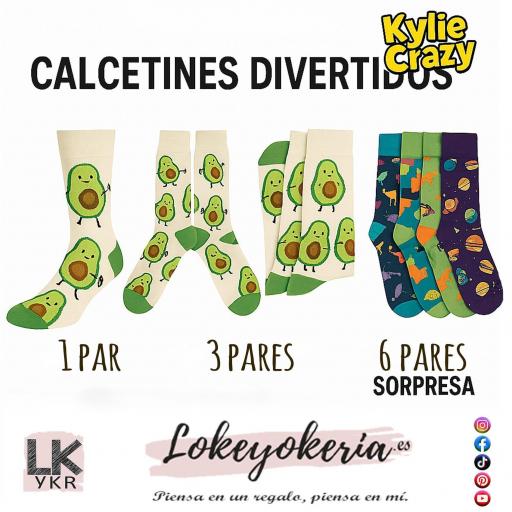Calcetines divertidos. Originales, cómodos y con estilo de Kylie Crazy