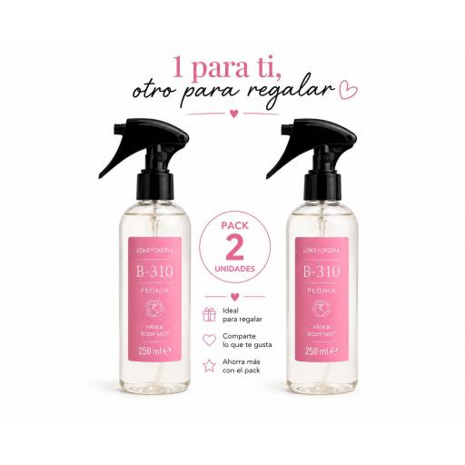 B310 Body Mist Mujer 250 ml | Floral (Inspiración L'Occitane, Pivoine Flora) [3]