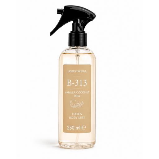 B313 Body Mist Unisex 250 ml | Dulce y Cremoso (Inspiración Bath & Body Works, Vanilla Coconut) [1]