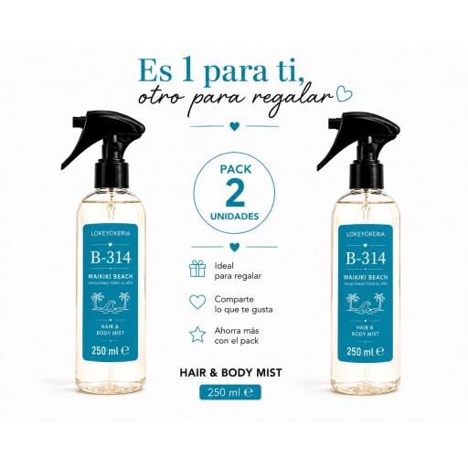 Body Mist B314 Coco Tropical 250 ml (Inspiración Bath & Body Works, Waikiki Beach Coconut) [2]