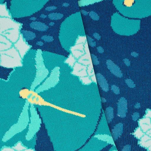 Calcetines divertidos de algodón “sin costuras” LIBÉLULA [2]