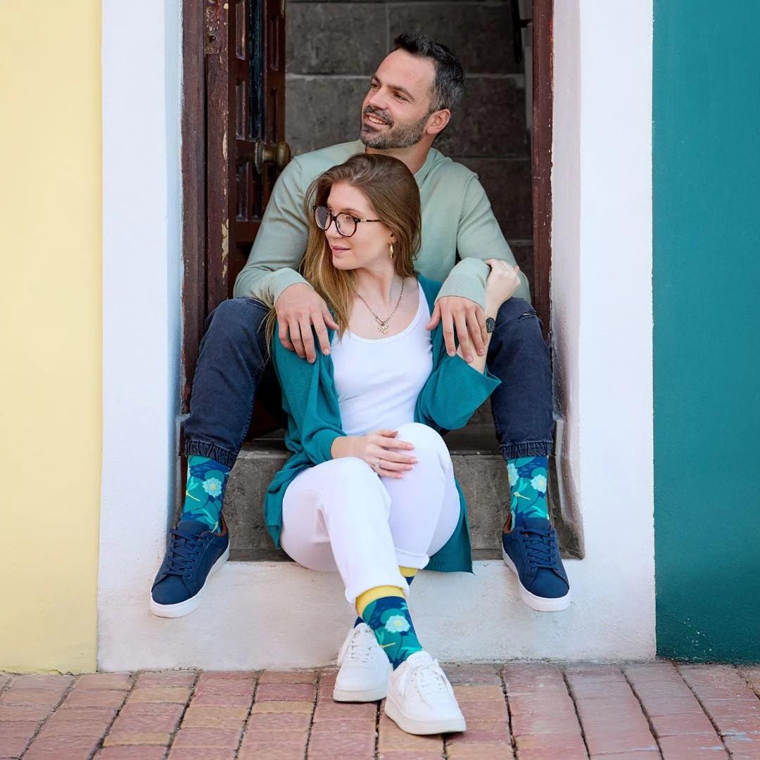 Calcetines divertidos de algodón “sin costuras” LIBÉLULA