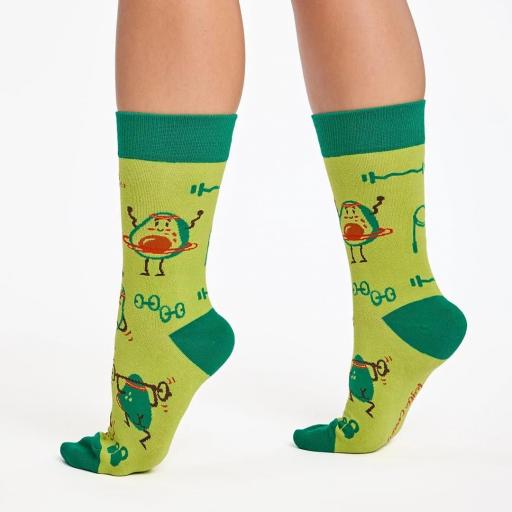 Calcetines divertidos de algodón “sin costuras” AGUACATE DEPORTIVO | Kylie Crazy [4]