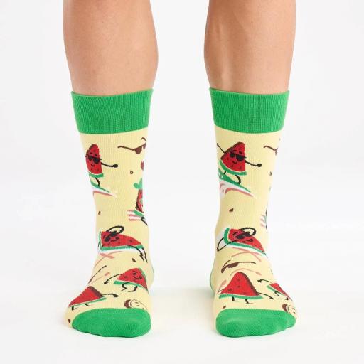 Calcetines divertidos de algodón “sin costuras” SANDÍA PLAYA | Kylie Crazy [3]