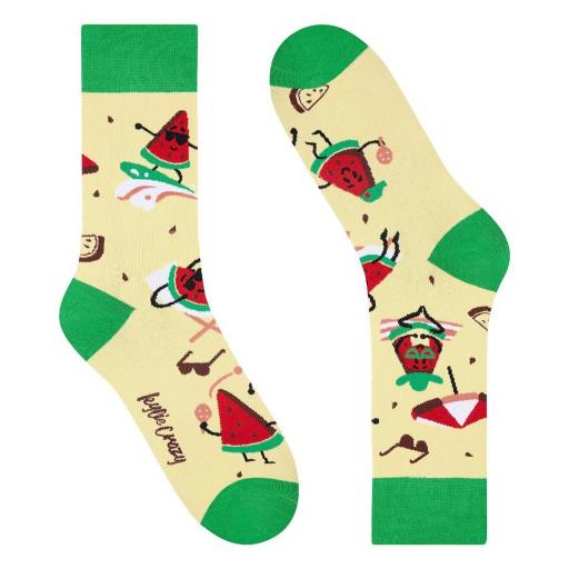 Calcetines divertidos de algodón “sin costuras” SANDÍA PLAYA | Kylie Crazy [4]