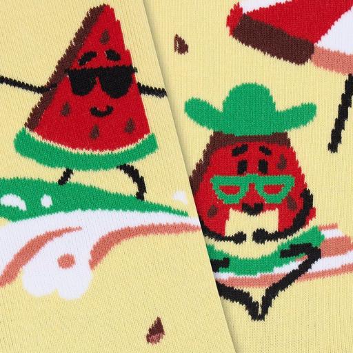 Calcetines divertidos de algodón “sin costuras” SANDÍA PLAYA | Kylie Crazy [2]