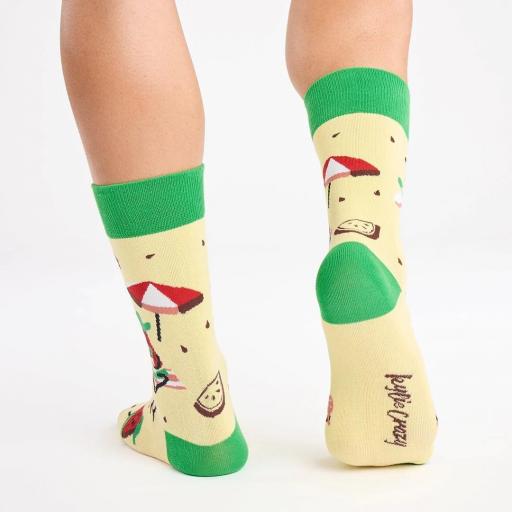 Calcetines divertidos de algodón “sin costuras” SANDÍA PLAYA | Kylie Crazy [1]