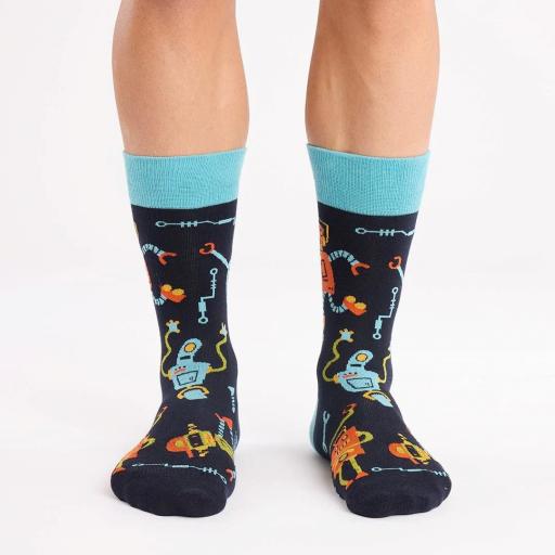 Calcetines divertidos de algodón “sin costuras” ROBOTS | Kylie Crazy [2]