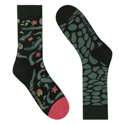 Calcetines divertidos de algodón “sin costuras”. COCODRILO | Kylie Crazy [1]