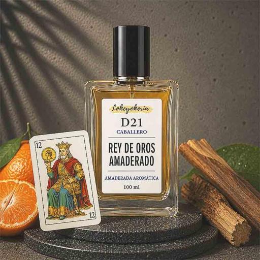 D21 REY DE OROS AMADERADO Perfume Equivalencia Hombre | Amaderado Aromático