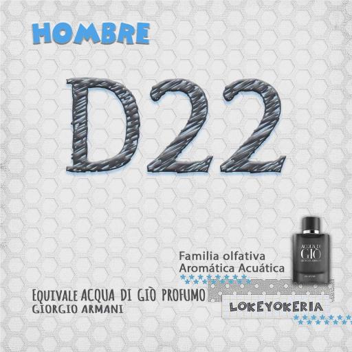D22 – Perfume de Equivalencia Hombre | Aromática Acuática [0]