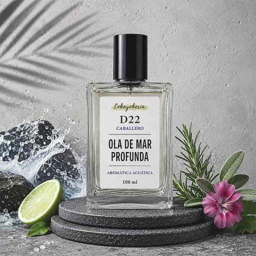 D22 OLA DE MAR PROFUNDA Perfume Equivalencia Hombre | Aromático Acuático intenso