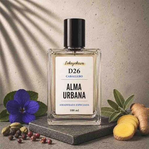 D26 ALMA URBANA Perfume Equivalencia Hombre | Amaderado Especiado Moderno