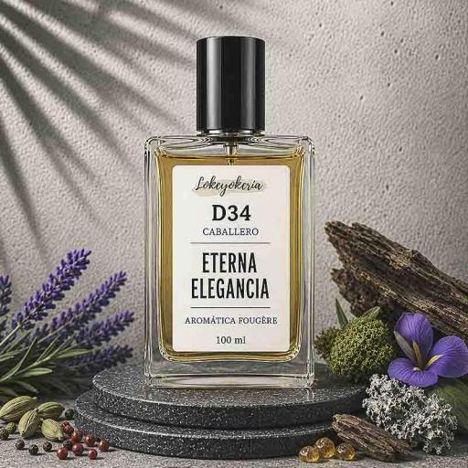 D34 ETERNA ELEGANCIA Perfume Equivalencia Hombre | Aromática Fougère Intenso