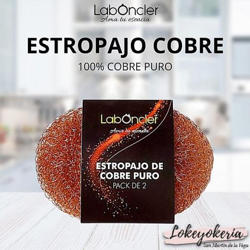 Estropajo de Cobre Puro ECOJIN – Limpieza Profesional sin Rayar