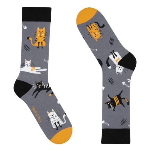 Calcetines divertidos de algodón "sin costuras" GATOS | Kylie Crazy [1]