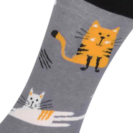 Calcetines divertidos de algodón "sin costuras" GATOS | Kylie Crazy [2]