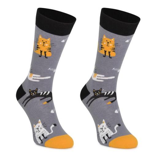 Calcetines divertidos de algodón "sin costuras" GATOS | Kylie Crazy [3]