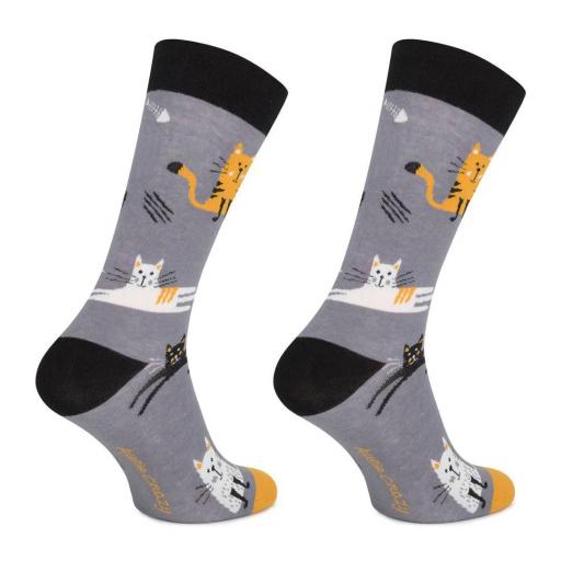 Calcetines divertidos de algodón "sin costuras" GATOS | Kylie Crazy [4]