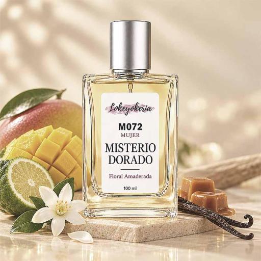 M072 MISTERIO DORADO | Perfume Equivalencia Mujer | Floral Amaderada [0]