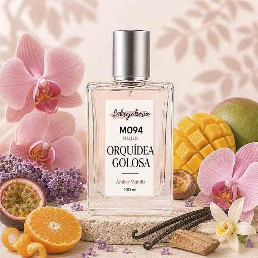 M094 ORQUIDEA GOLOSA | Perfume Equivalencia Mujer · Ámbar Vainilla