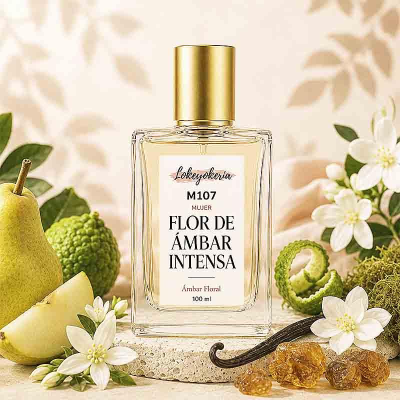 M107 FLOR DE ÁMBAR INTENSA | Perfume Equivalencia Mujer · Oriental Floral