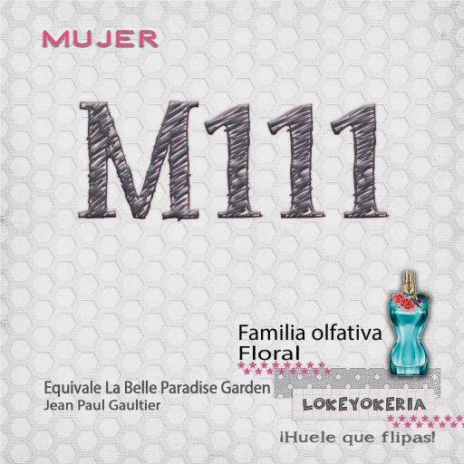 M111 Perfume Equivalencia Mujer | Floral (Inspiración Jean Paul Gaultier, La Belle Paradise Garden) [0]