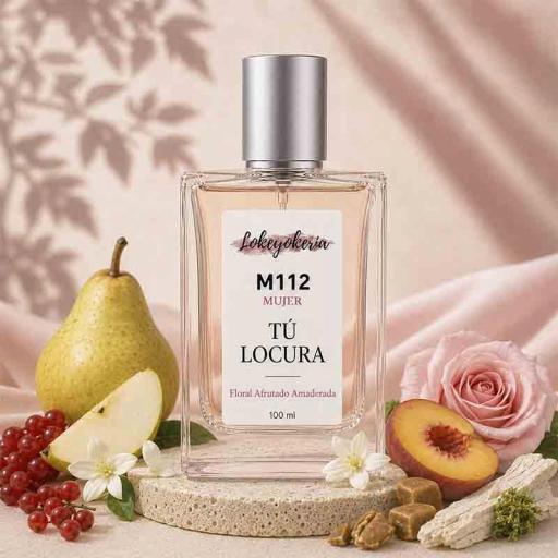 M112 TÚ LOCURA | Perfume Equivalencia Mujer · Floral Afrutado Amaderada