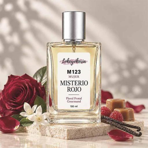 M123 MISTERIO ROJO | Perfume Equivalencia Mujer | Floral Frutal Gourmand