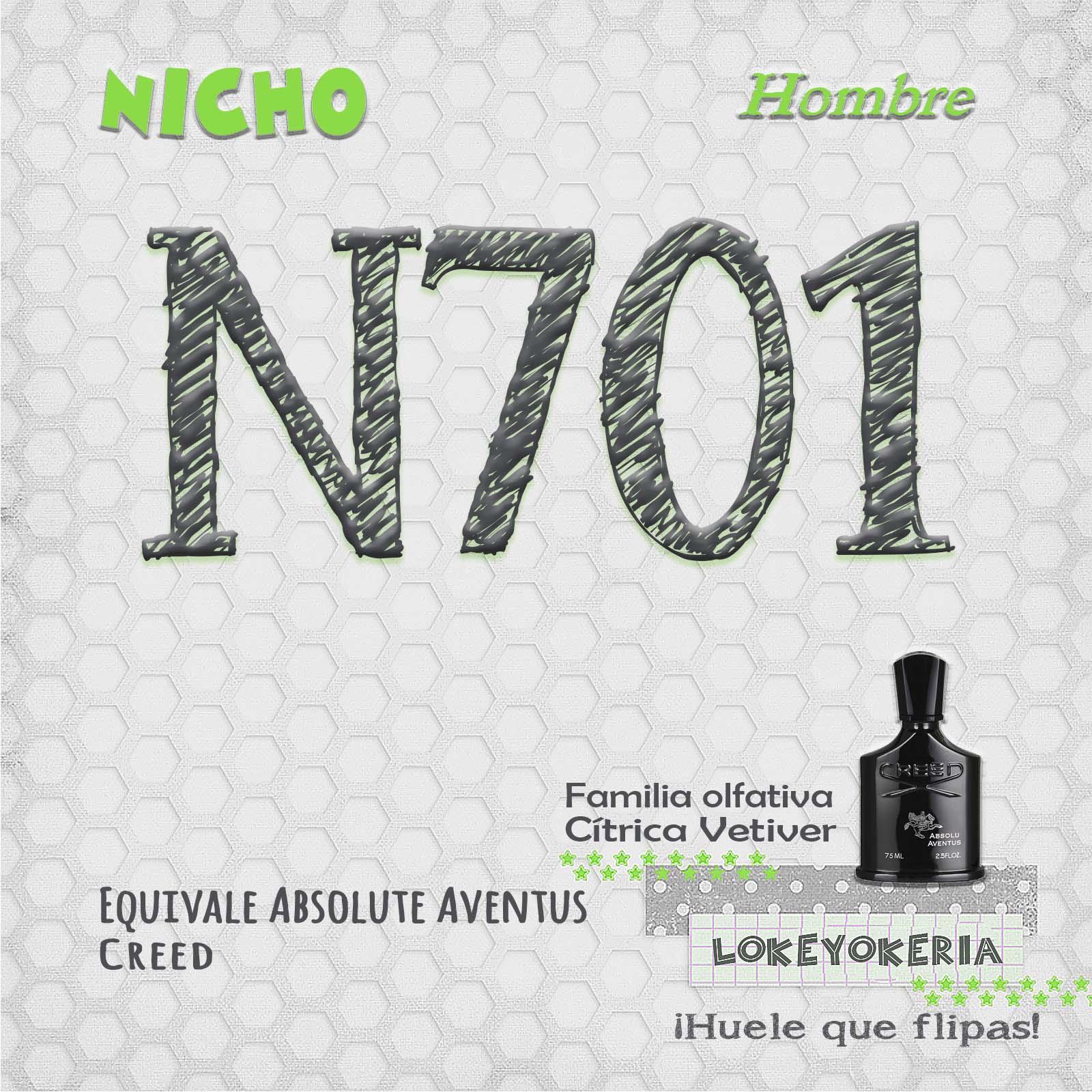 N701 Perfume Equivalencia Hombre | Cítrica (Inspiración Creed, Absolu Aventus)